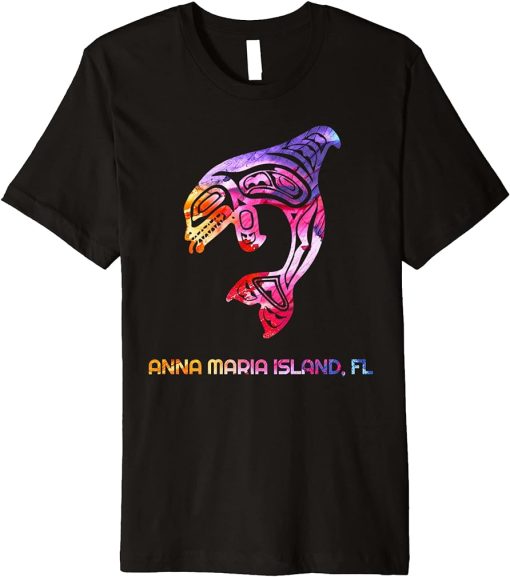 Tribal Anna Maria Island Orca Killer Whale Native American Premium T-Shirt