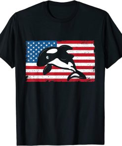 Retro Art Whale Family T-Shirt